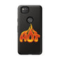 Stylish Phone Case, Hot Flames Design, Gift for Teens, Trendy Accessory, Protective Cover, Unique Phone Case
