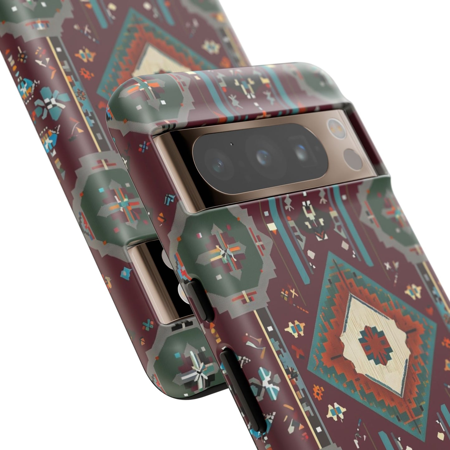 Tribal Pattern Phone Case - Boho Chic, Tough Durable Cover, Stylish Tech Accessory, Gift for Him/Her, Festival Essentials