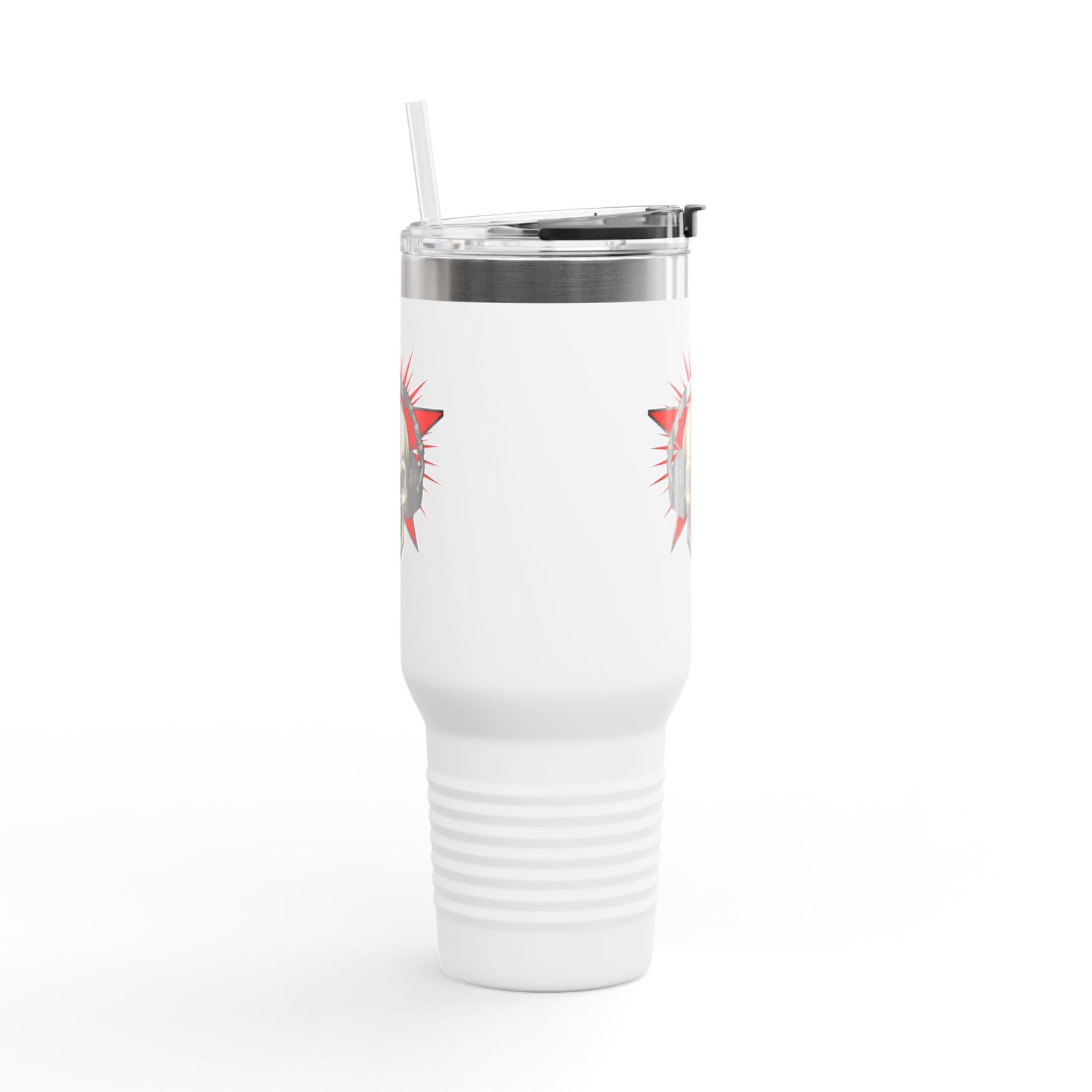 Skull and Stars Insulated Travel Mug - 40oz | Perfect for Road Trips, Gifts for Music Lovers, Outdoor Adventures, and Coffee Enthusiasts
