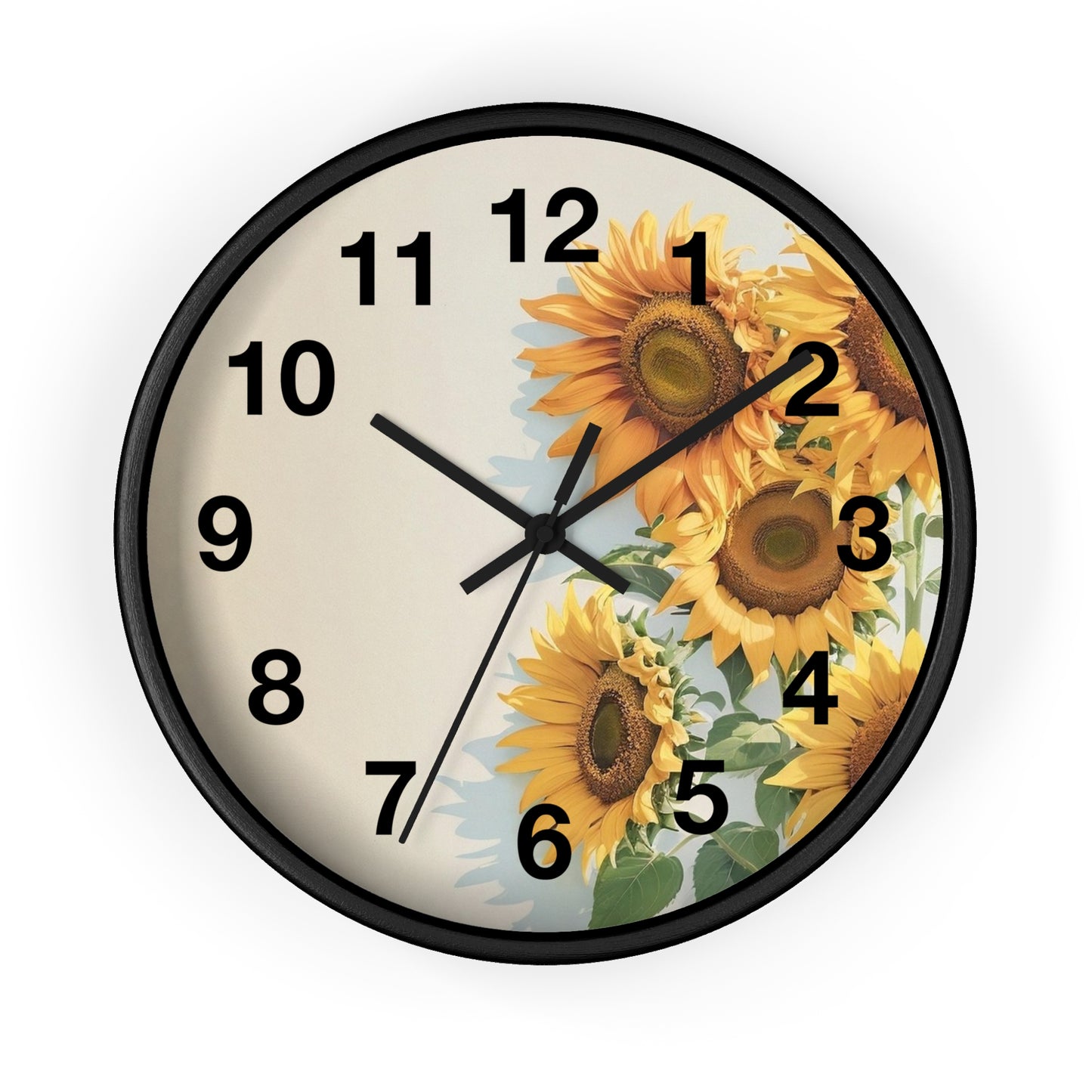 Sunflower Bouquet Wall Clock | Floral Home Decor, Kitchen Clock