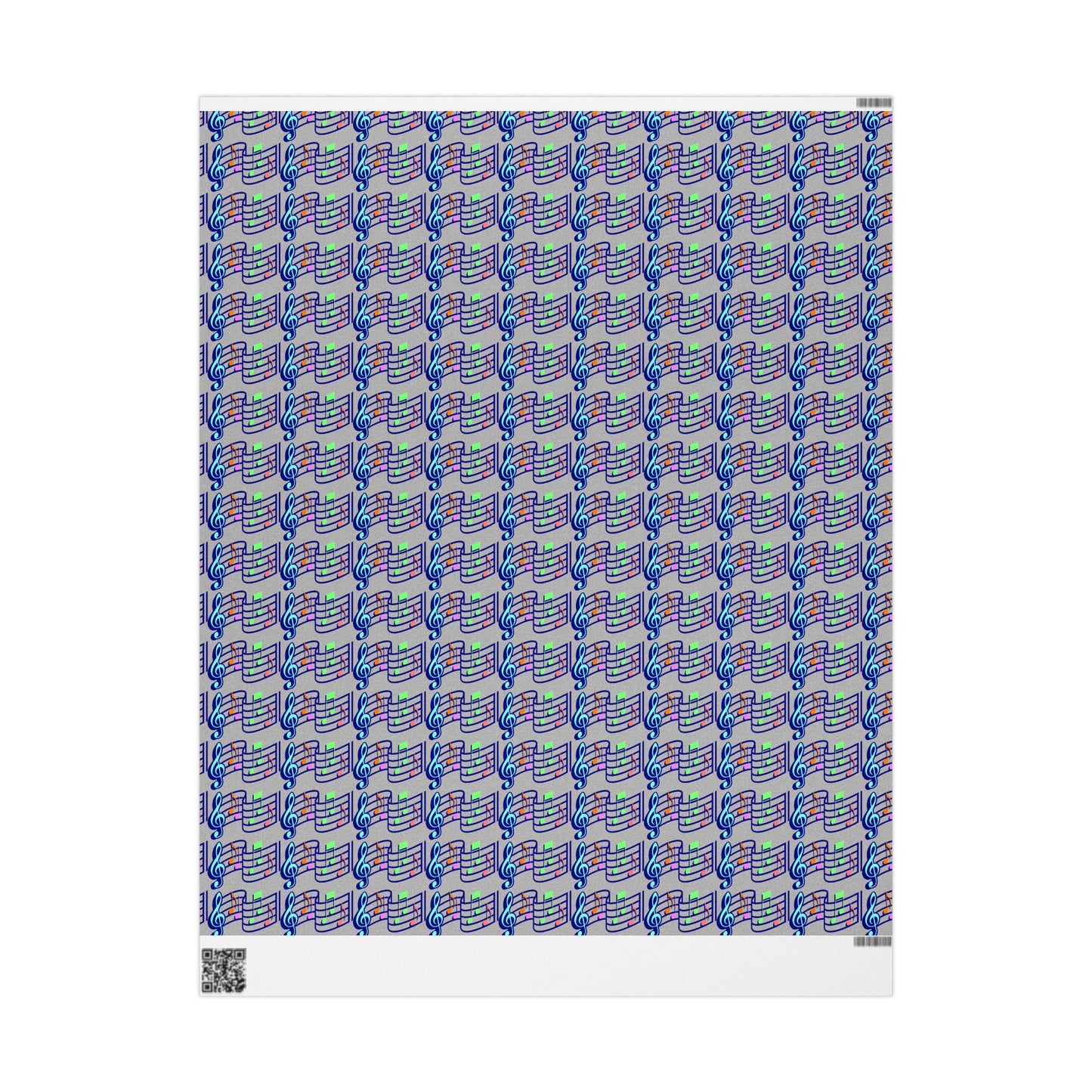 Musical Note Wrapping Paper, Fun Gift Wrap for Music Lovers, Birthday