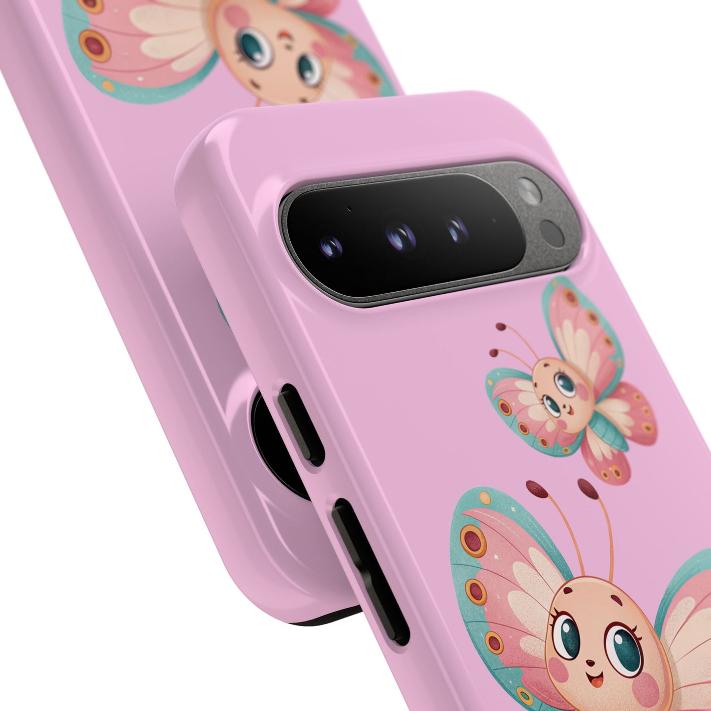 Cute Butterfly Phone Case, Tough Phone Cover, Girly Phone Accessory, Unique Gift for Her, Kids Phone Case, Floral Design Case
