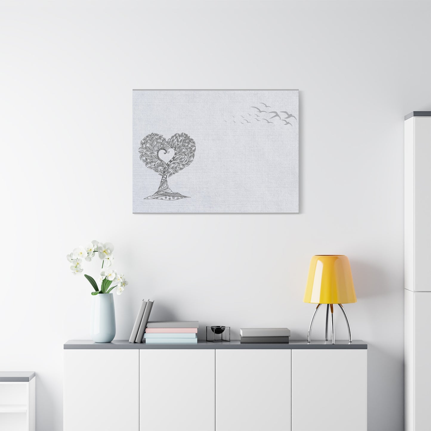 Matte Canvas, Stretched, 1.25" - Heart Tree