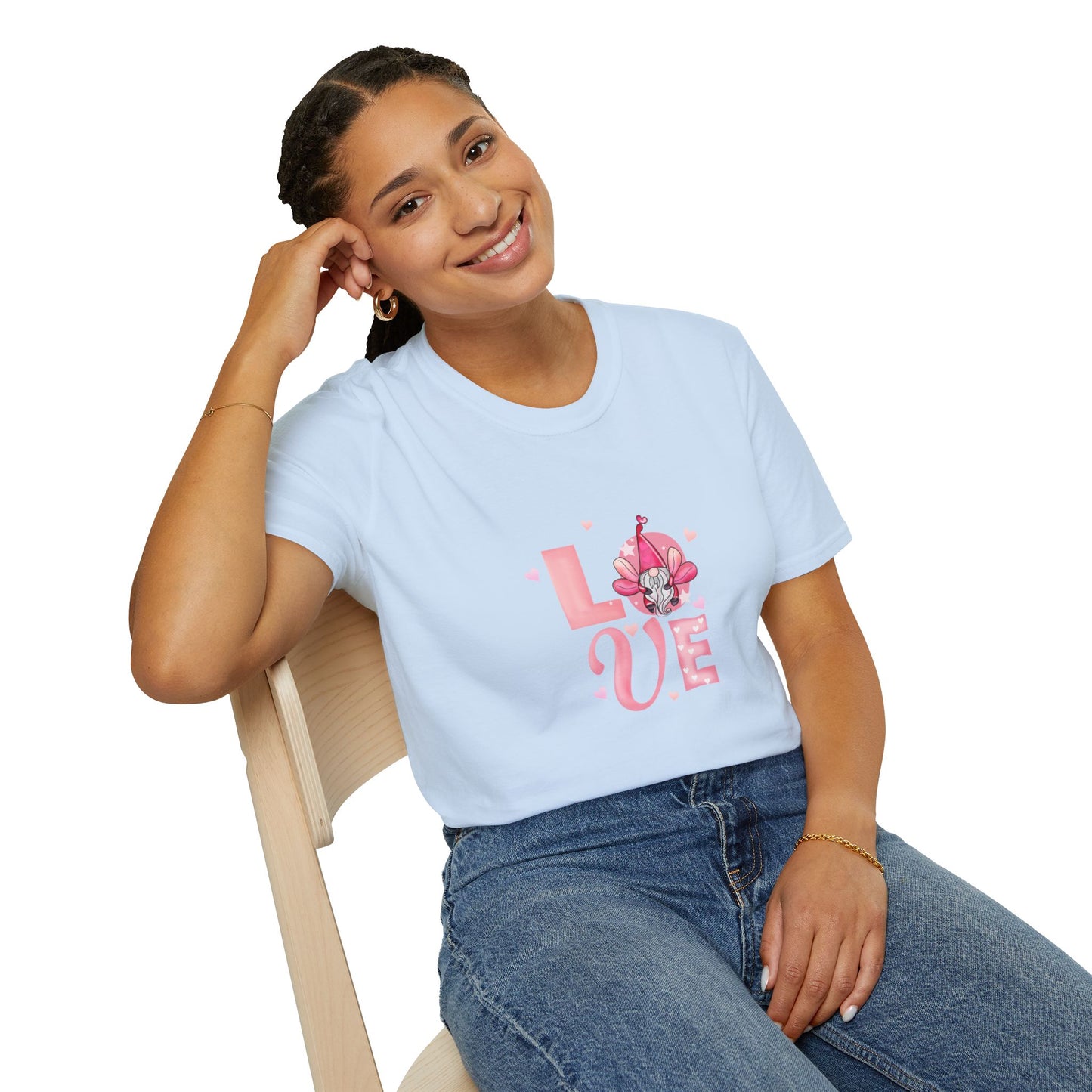 Love Cherry Blossom T-Shirt — Pink Floral "LOVE" Graphic Tee