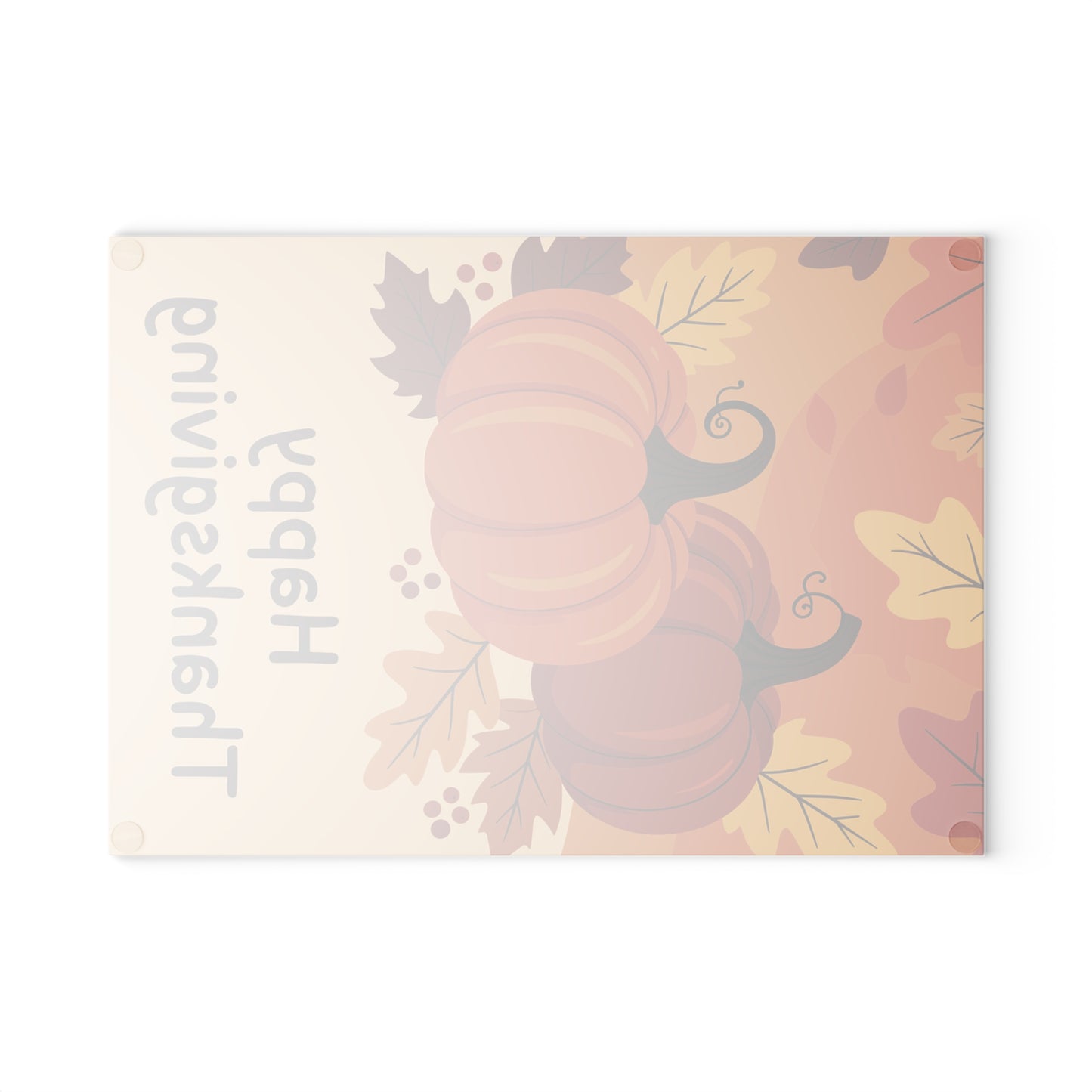 Happy Thanksgiving Pumpkin Glass Cutting Board
