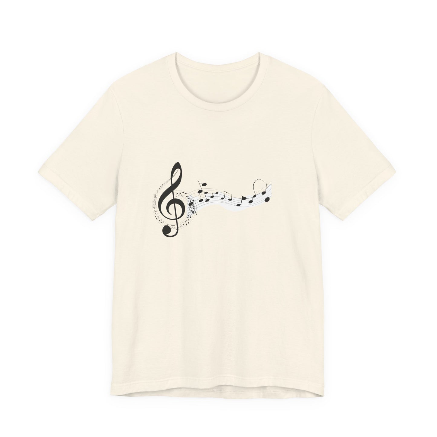 Musical Notes Short Sleeve Tee for Music Lovers