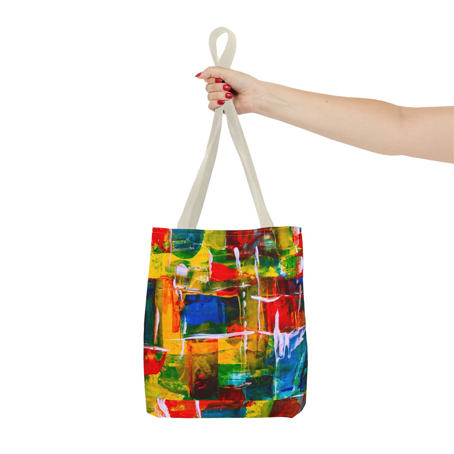 Vibrant Art Tote Bag, Colorful Shopping Bag, Summer Tote, Beach Bag