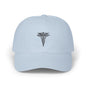 Classic Dad Cap with Caduceus Design - Unisex, Adjustable Cap for Healthcare Professionals, Gifts for Doctors, Medical Students, Casual Wear
