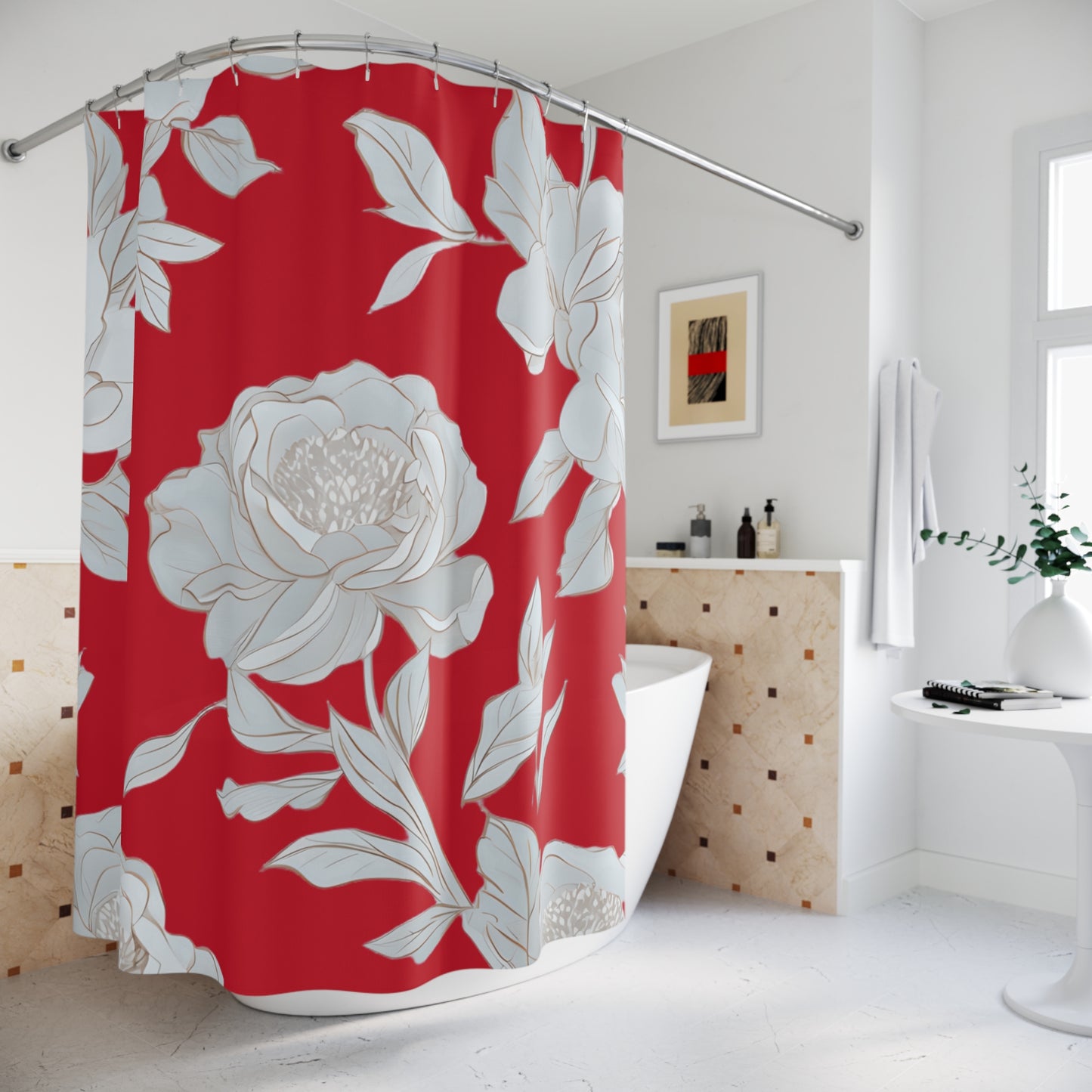 Elegant Floral Shower Curtains for Luxurious Bathrooms