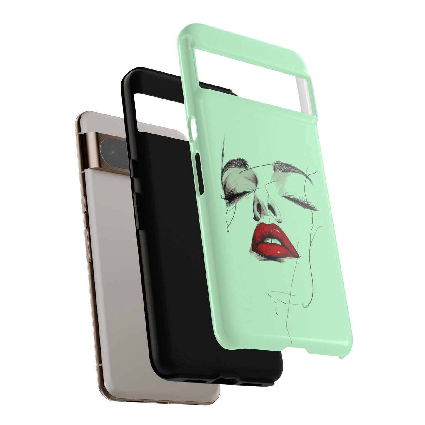 Stylish Phone Case, Artistic Phone Cover, Trendy Tech Accessory, Unique Cell Phone Protector, Gift for Her, Modern Aesthetic