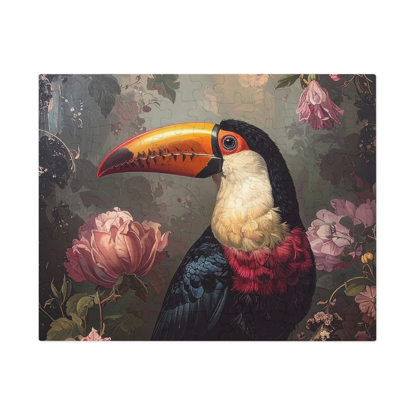 Vibrant Toucan Jigsaw Puzzle with Tin - Bird Lovers Gift, Home Decor, Family Activity, Tropical Art, Unique Presents