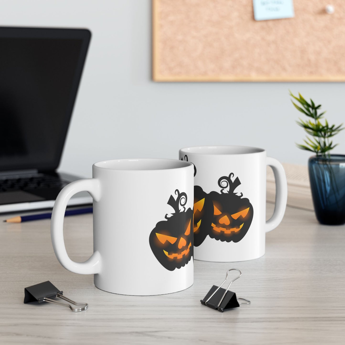 Spooky Pumpkin Ceramic Mug - Perfect for Halloween, Coffee Lovers Gift, Autumn Decor, Tea Time, Pumpkin Spice Enthusiasts