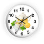 Charming Teatime Wall Clock, Kitchen Decor, Tea Lover Gift, Rustic Clock, Home Office Accessory, Lemon Tea Stationery