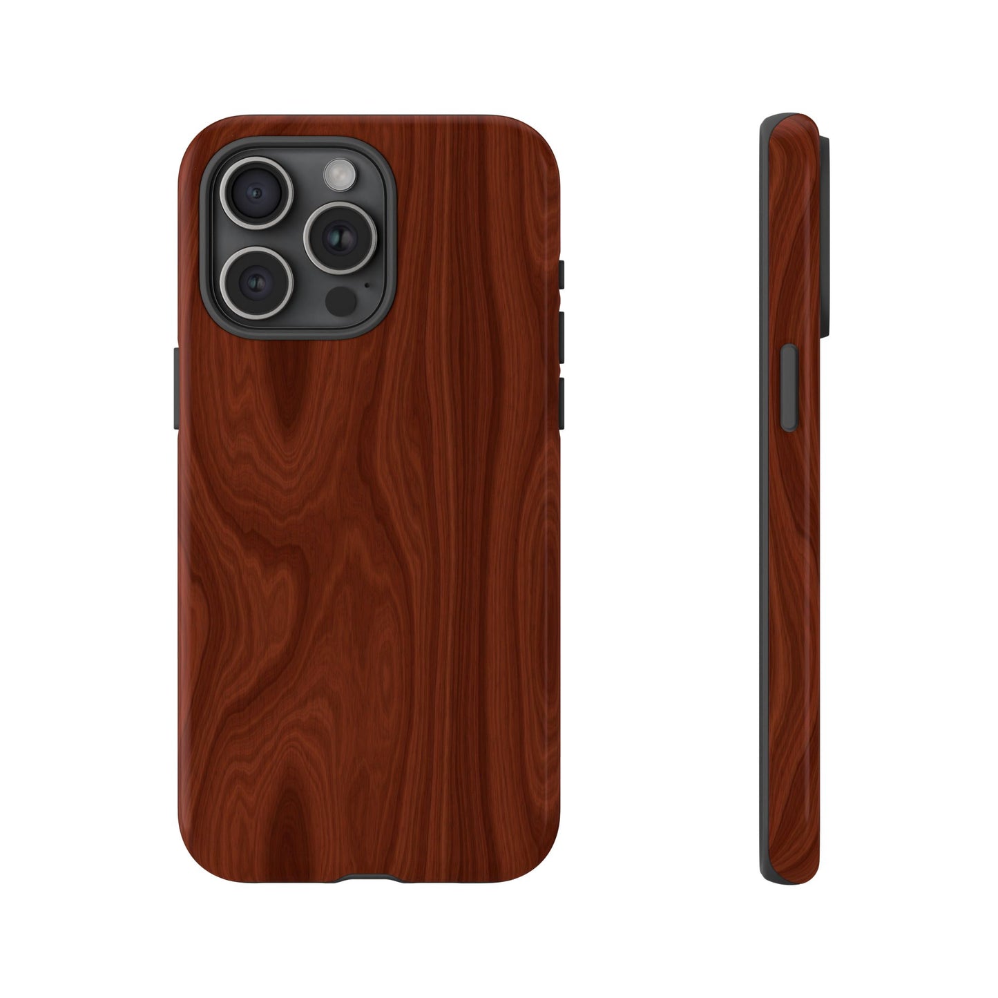 Wood Grain Phone Case, Stylish Tough Cases, Nature-Inspired Protective Cover, Unique Gifts for Him and Her, Eco-Friendly Tech Accessory