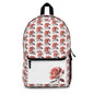 Rose Pattern Backpack, Floral Backpack, Stylish School Bag, Trendy Travel Backpack, Gift for Her, Cute Rose Design