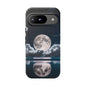 Moonlit Reflection Phone Case — Night Sky Moon & Clouds Tough Case