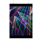 Neon Laser Light Vertical Poster, Colorful Wall Art for Home Music Festival