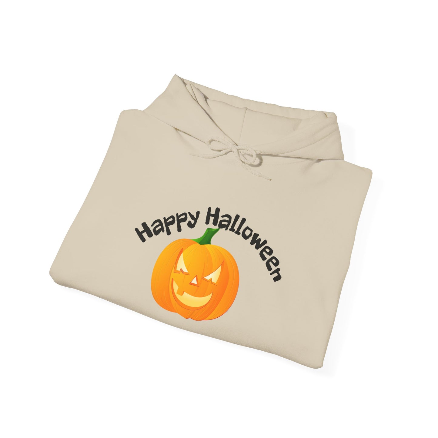 Halloween Pumpkin Hoodie with 'Happy Halloween' Design, Cozy Unisex Sweatshirt for Fall Celebrations, Perfect for Halloween Parties, [...]