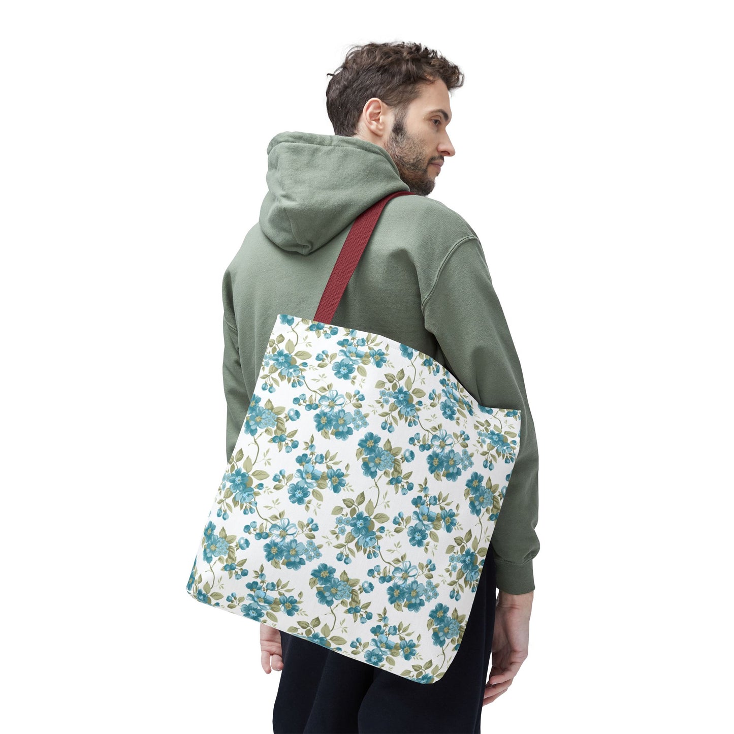 Floral Design Tote Bag | Reusable Shopping Bag, Beach Tote, Eco-Friendly Bag, Gift for Her, Travel Organizer