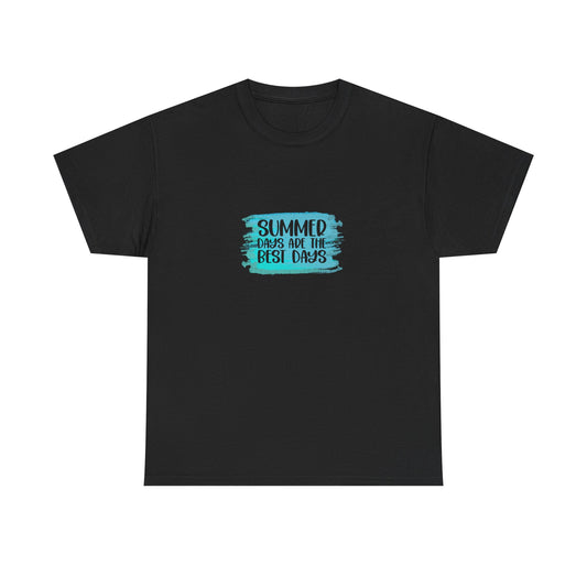 Summer Vibes Unisex Heavy Cotton Tee, Casual Wear, Graphic Tee, Gift for Friends, Festival Clothing, Summer Celebration