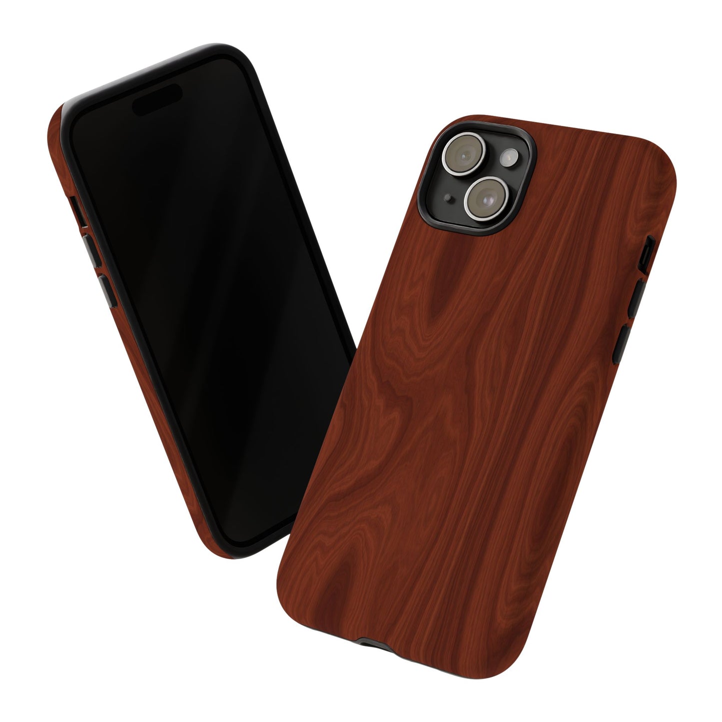 Wood Grain Phone Case, Stylish Tough Cases, Nature-Inspired Protective Cover, Unique Gifts for Him and Her, Eco-Friendly Tech Accessory