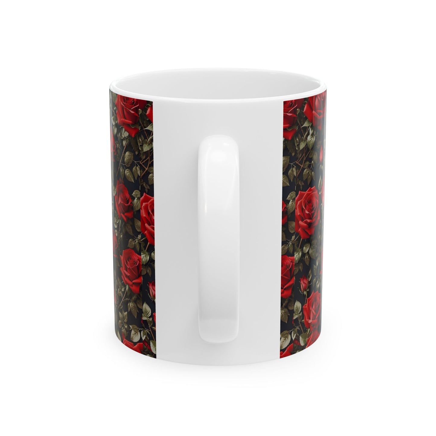 Elegant Floral Ceramic Mug with Roses | Perfect for Gifts, Valentine's Day, Mother's Day, Kitchen Decor, Tea Lovers
