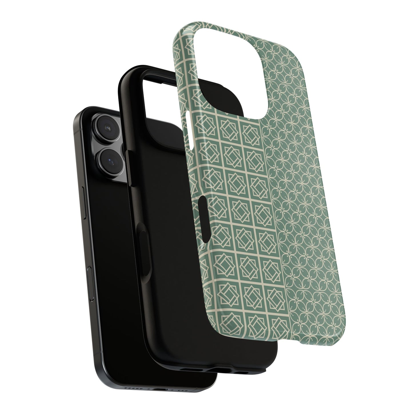 Stylish Phone Case with Geometric Patterns, Tough Cases, Durable Cell Phone Cover, Trendy Smartphone Accessory, Functional Gift Idea