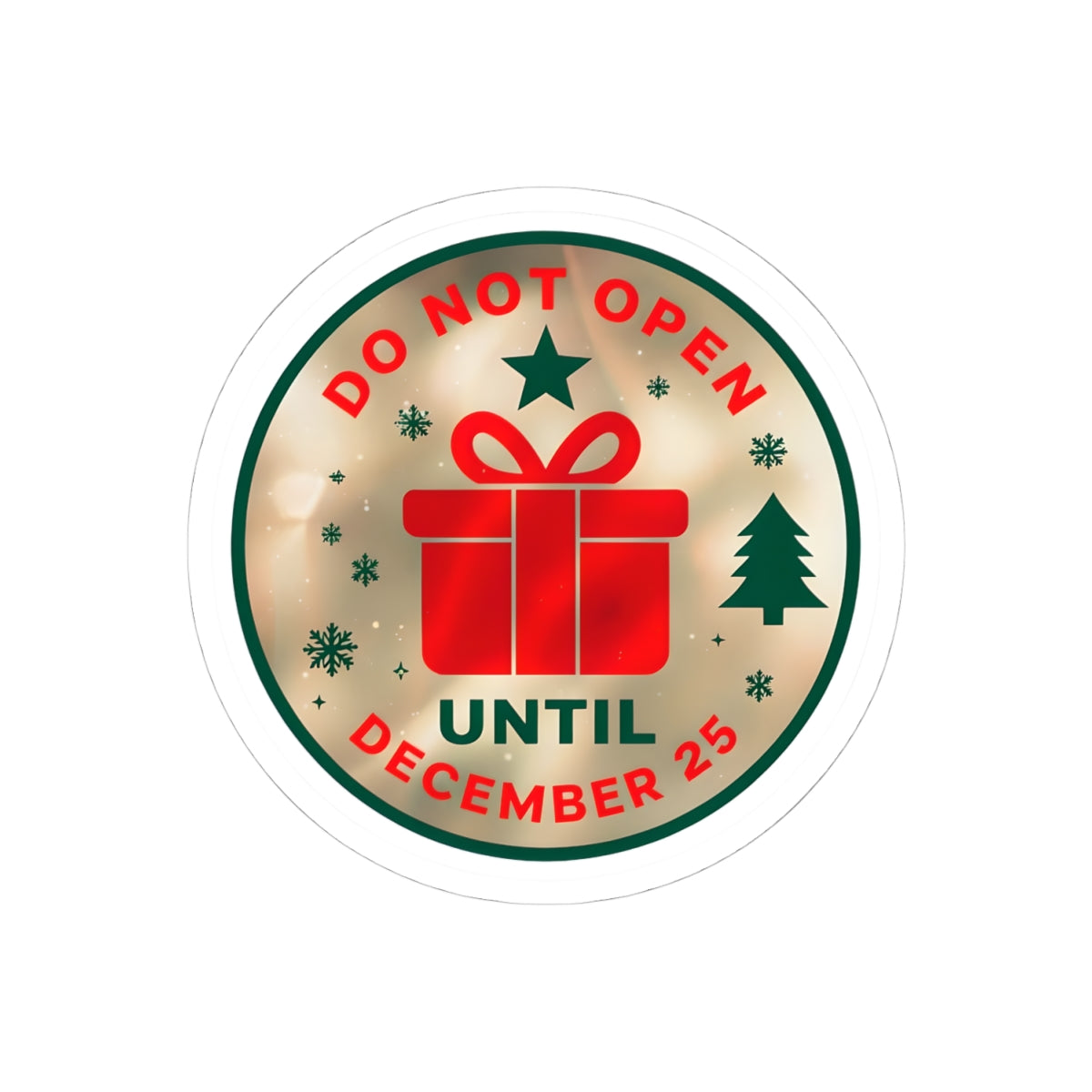 Holiday Gift Reminder Kiss-Cut Stickers