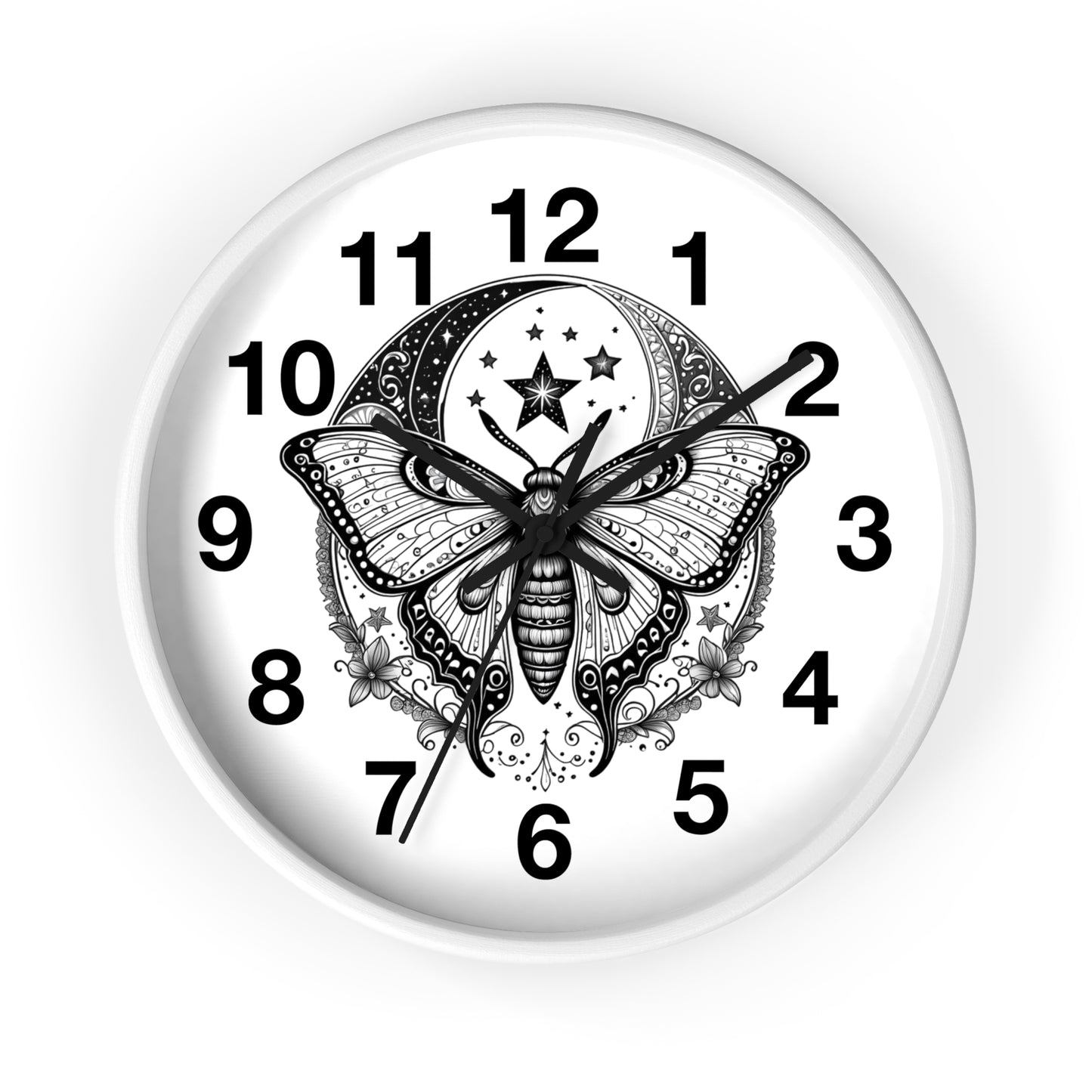 Wall Clock Butterfly