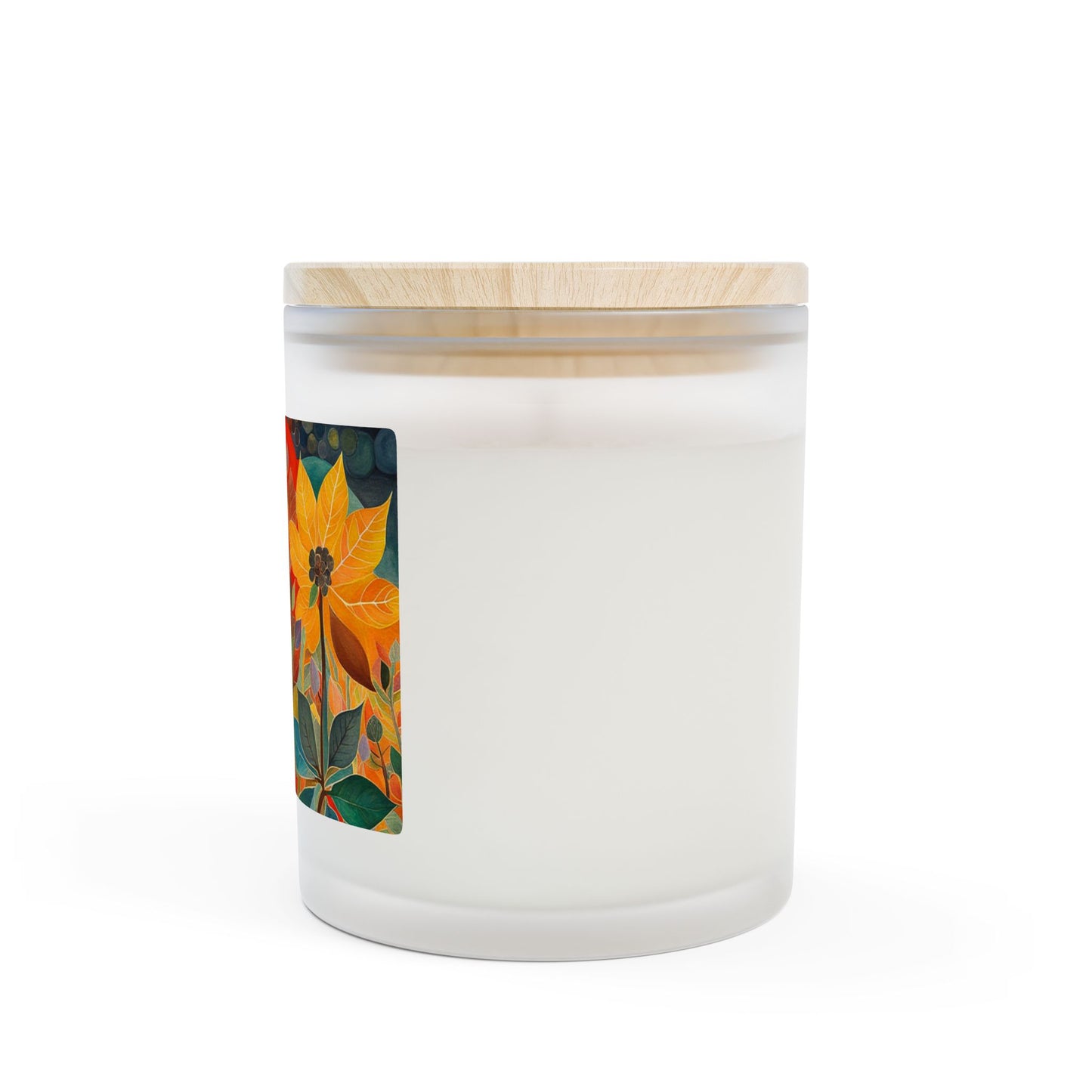 Autumn Floral Candle, Cozy Home Decor, Seasonal Gift, Aromatherapy Candle, Handcrafted Decor, Fall Candles