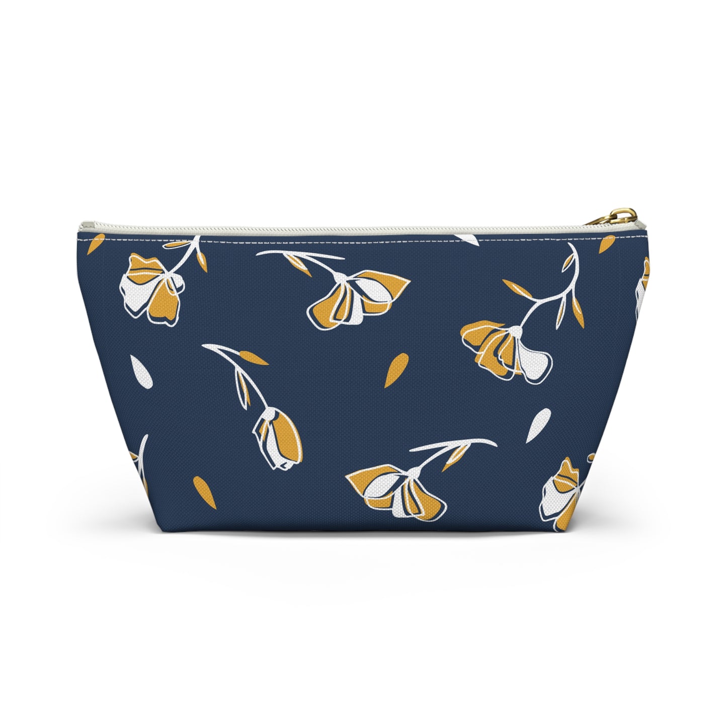 Floral Accessory Pouch - Stylish Makeup Bag, Travel Organizer, Gift for Her, Cosmetic Clutch, Everyday Use, Elegant Flower Design