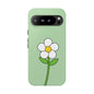Floral Phone Case - Tough Cases for Nature Lovers, Cute Green Flower Design, iPhone Cover, Gift for Her, Spring Accessories