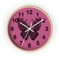 Butterfly Inspired Wall Clock | Chic Home Decor, Unique Gift for Her, Modern Timepiece, Butterfly Lover Gift, Pink Wall Clock