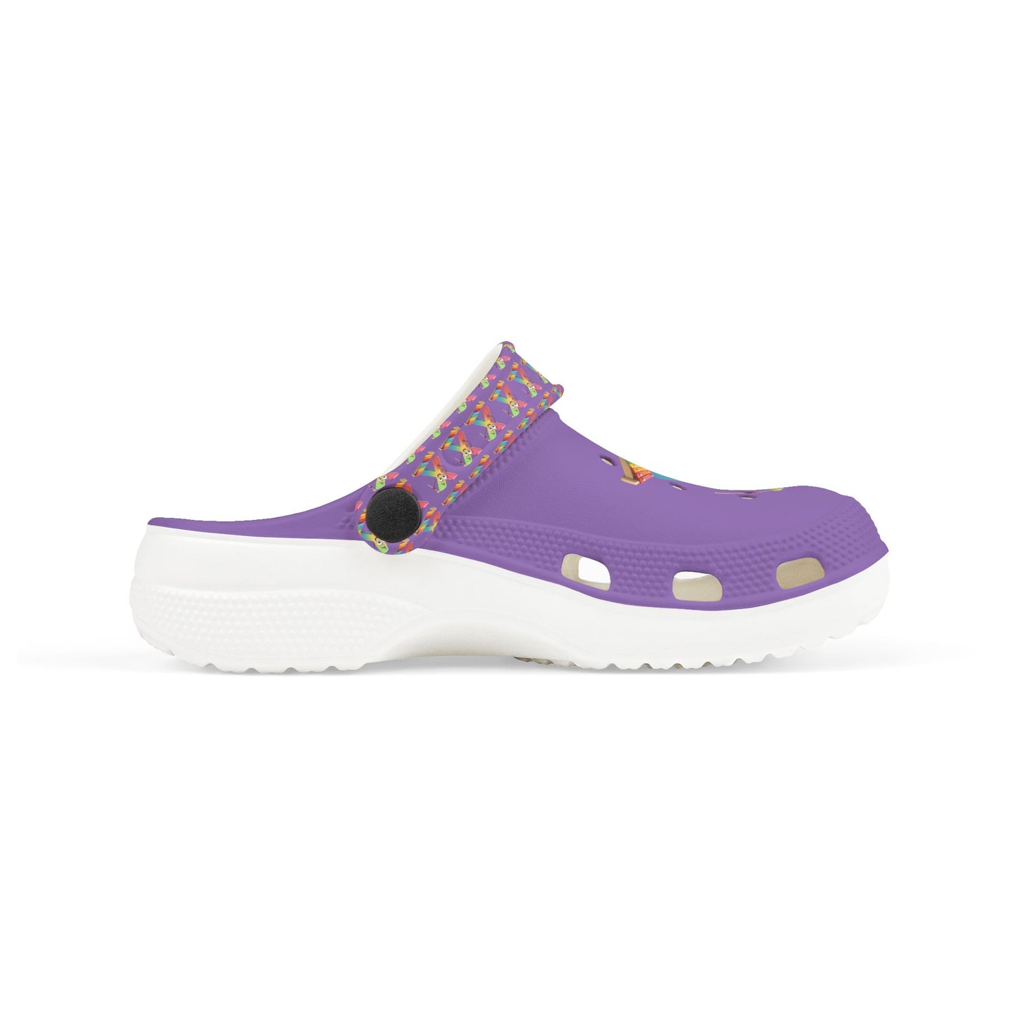 Colorful Kid's EVA Foam Clogs with Playful Design- Letter X