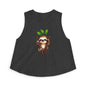 Sloth Hanging Cute Graphic Crop Top