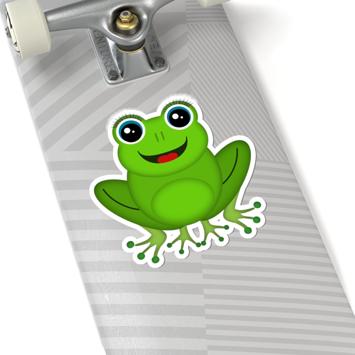 Cute Frog Kiss-Cut Stickers for Laptops, Water Bottles, Kids' Crafts, Fun Decor, Gift for Nature Lovers