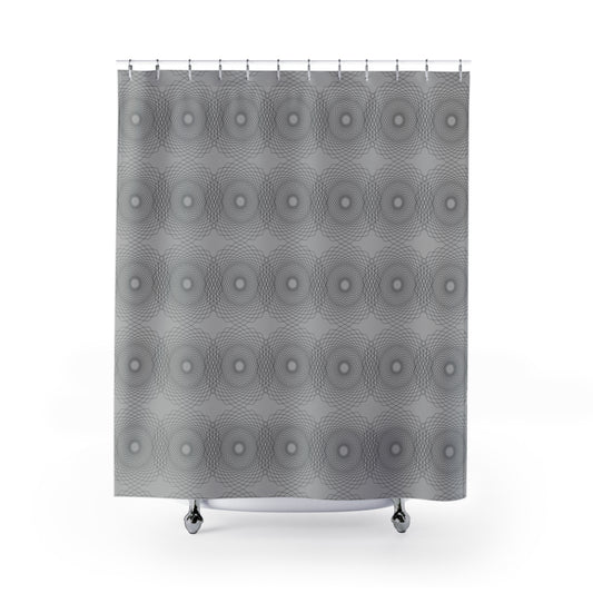 Stylish Geometric Shower Curtain, Modern Bathroom Decor, Home Accessories, Gift for Housewarming, Minimalist Design, Elegant Print