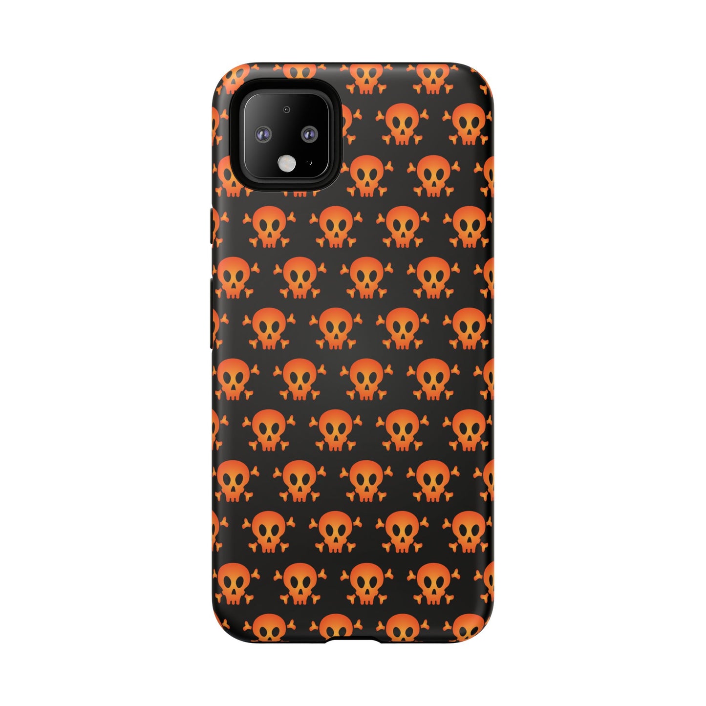 Halloween Skull Phone Case, Spooky Mobile Cover, Trick or Treat Accessory, Goth Gift, Skull Pattern Design