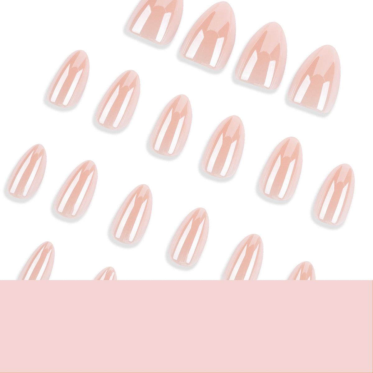 365nails: "Glossy Natural Nude Oval" – Minimalist Press-on Nails – Image 4