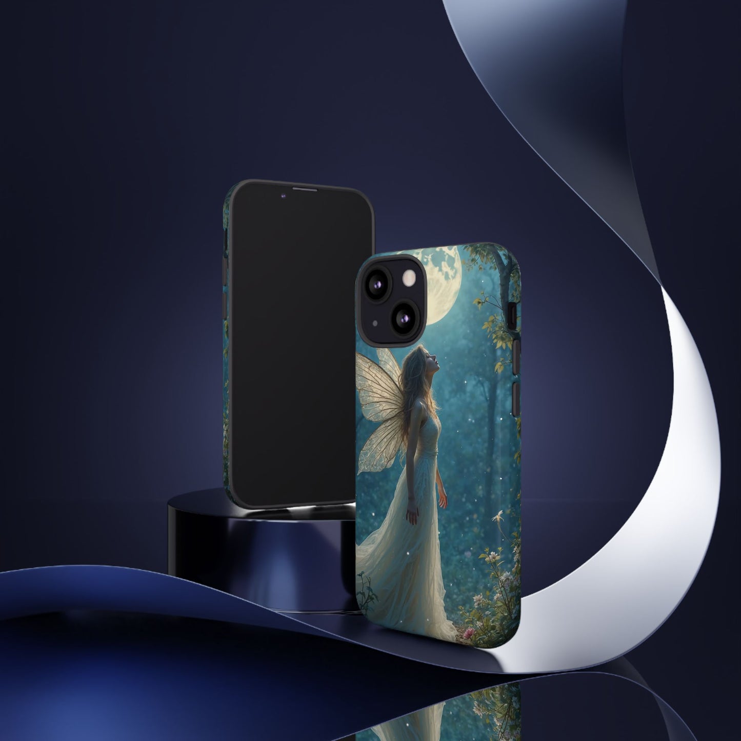 Fairy Moon Phone Case | Tough Cases for Nature Lovers, Fantasy Gift, Boho Phone Accessory, Ethereal Aesthetic, Magical Design