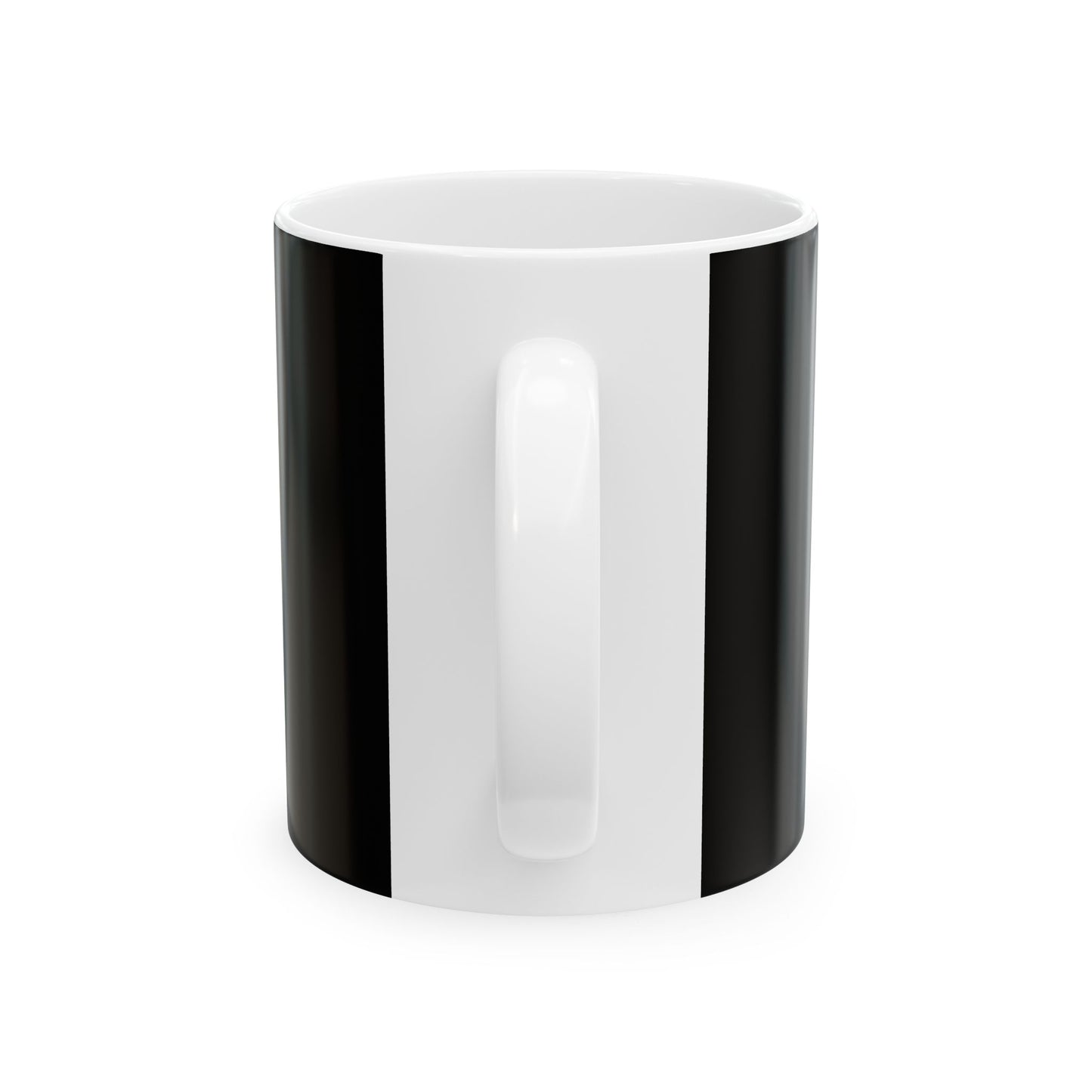 Gold Script Letter F Ceramic Mug — Elegant Monogram Coffee Cup (11oz, 15oz)