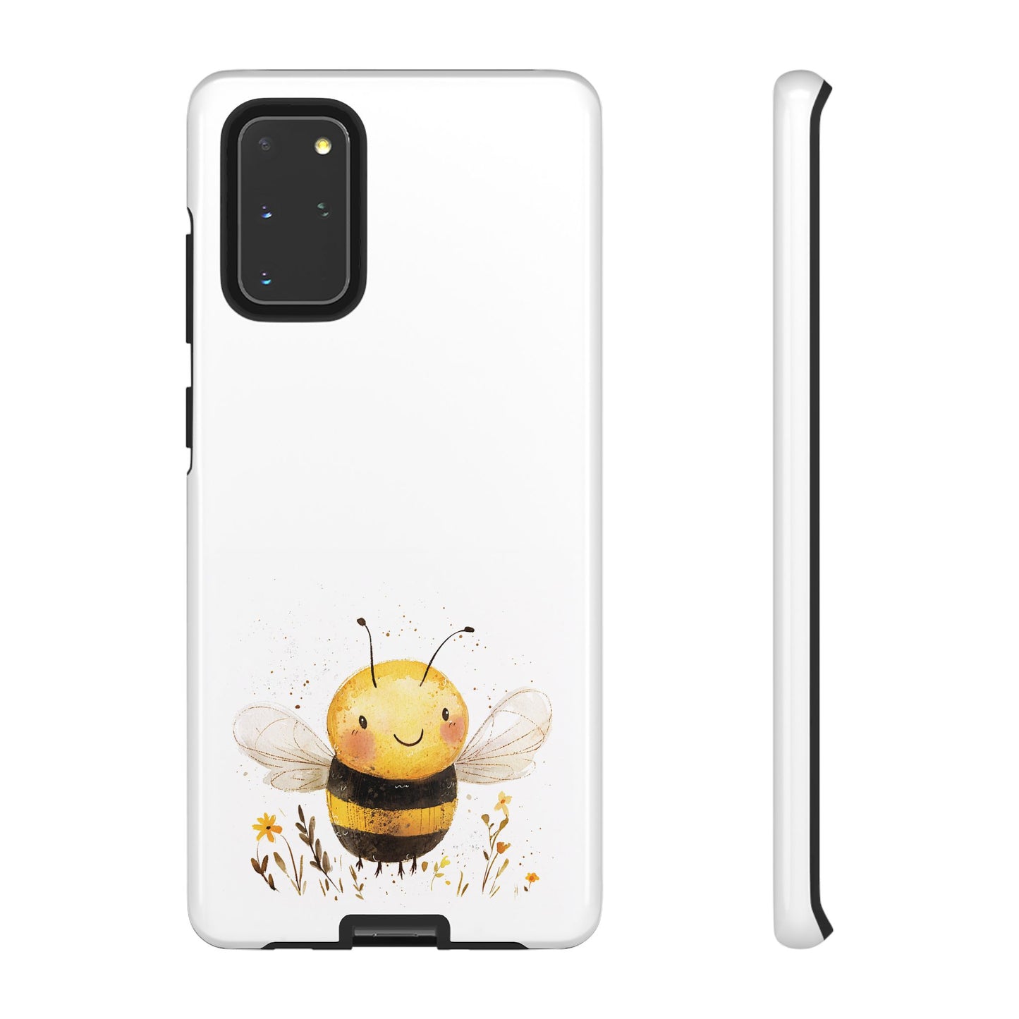 Bee Phone Case, Cute Bee Design, Tough Phone Cover, Gift for Nature Lovers, Floral Bee Mobile Case, Bee-themed Accessory