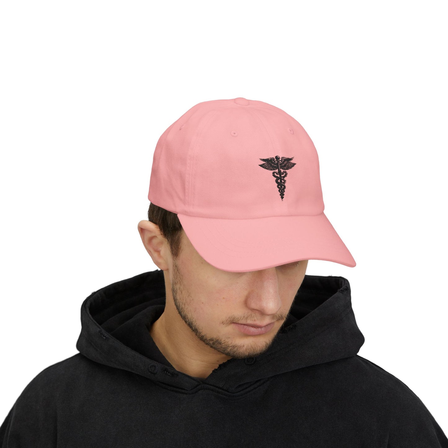 Classic Dad Cap with Caduceus Design - Unisex, Adjustable Cap for Healthcare Professionals, Gifts for Doctors, Medical Students, Casual Wear