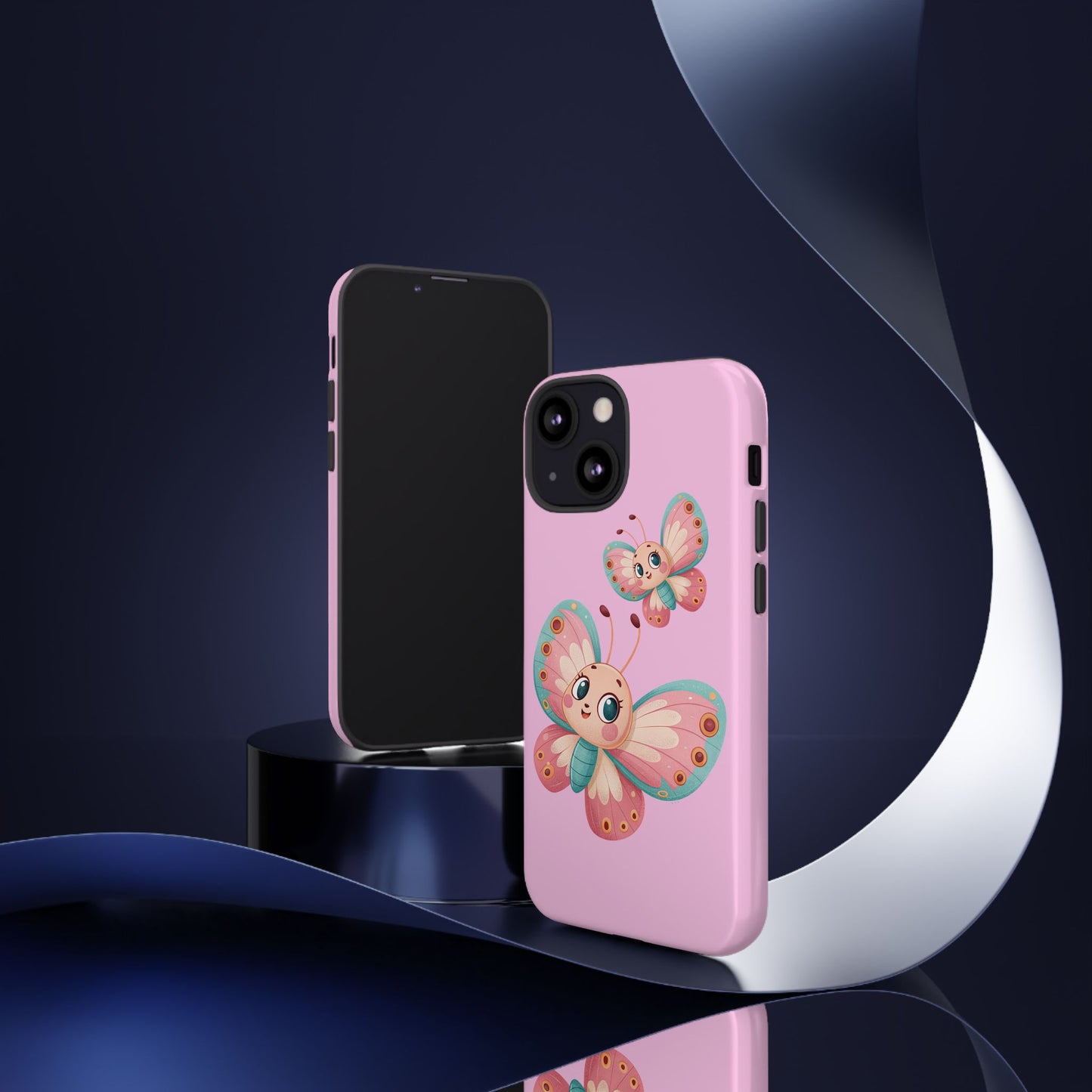 Cute Butterfly Phone Case, Tough Phone Cover, Girly Phone Accessory, Unique Gift for Her, Kids Phone Case, Floral Design Case