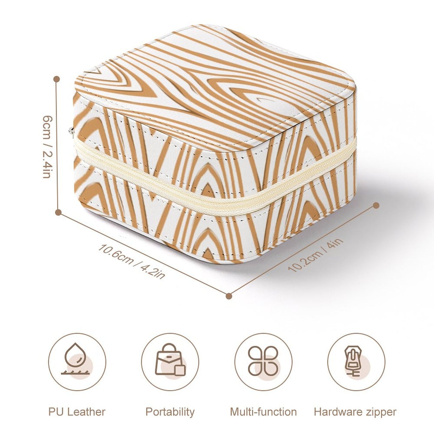 Box Organizer for Jewelry Wood looking pattern