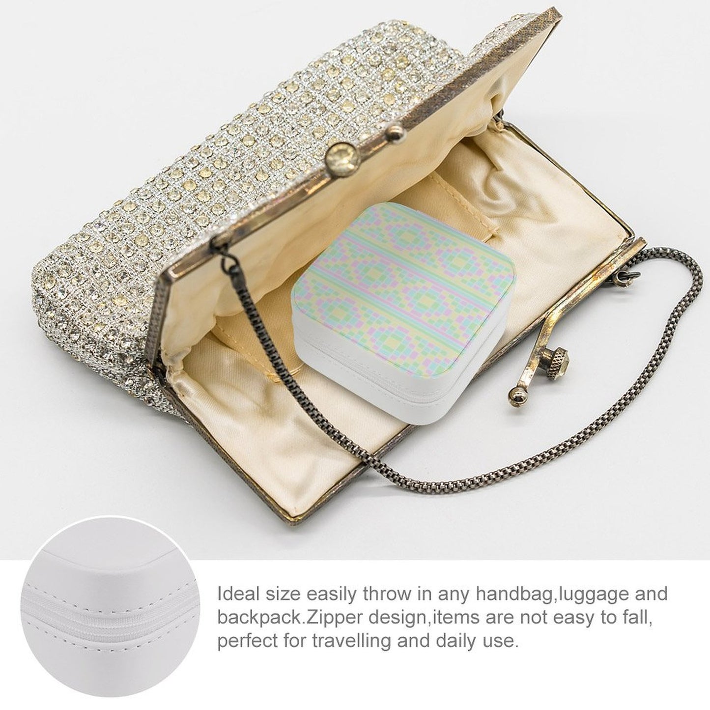 PU Portable Travel Jewellery Box