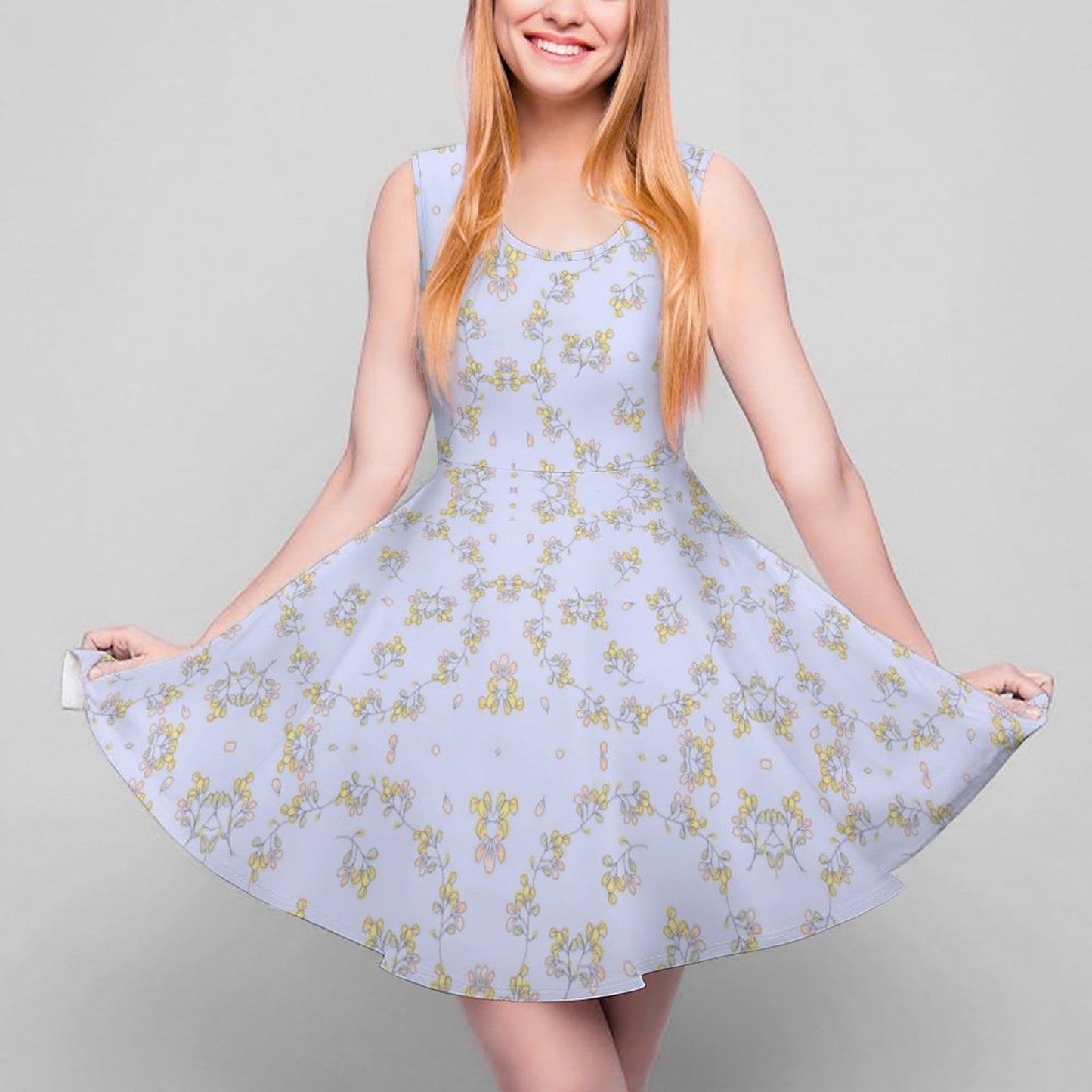 Round Neck Sleeveless Dress Styles TQ