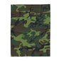 Camouflage Fleece Blanket, Cozy Decor for Outdoor Lovers, Perfect for Camping, Gifting, Military Veterans, Warm Home Accessory