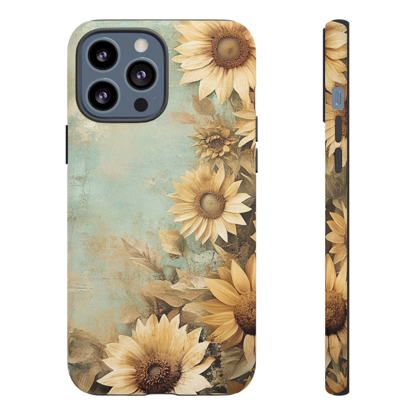 Sunflower Phone Case, Tough Shell Floral Cover, Nature Inspired Gift, Durable Protective Case, Perfect for Spring and Summer