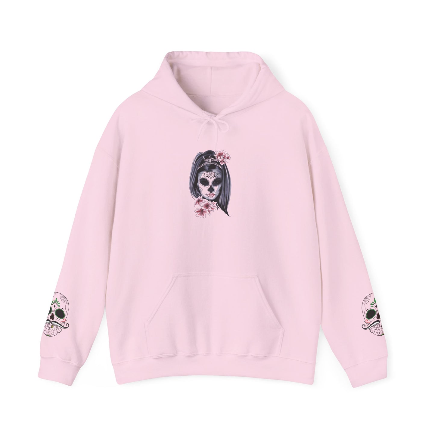 Day of the Dead Hoodie | Unisex Heavy Blend Sweatshirt, Skull Art, Mexican Holiday Apparel, Halloween Costume, Festival Gear